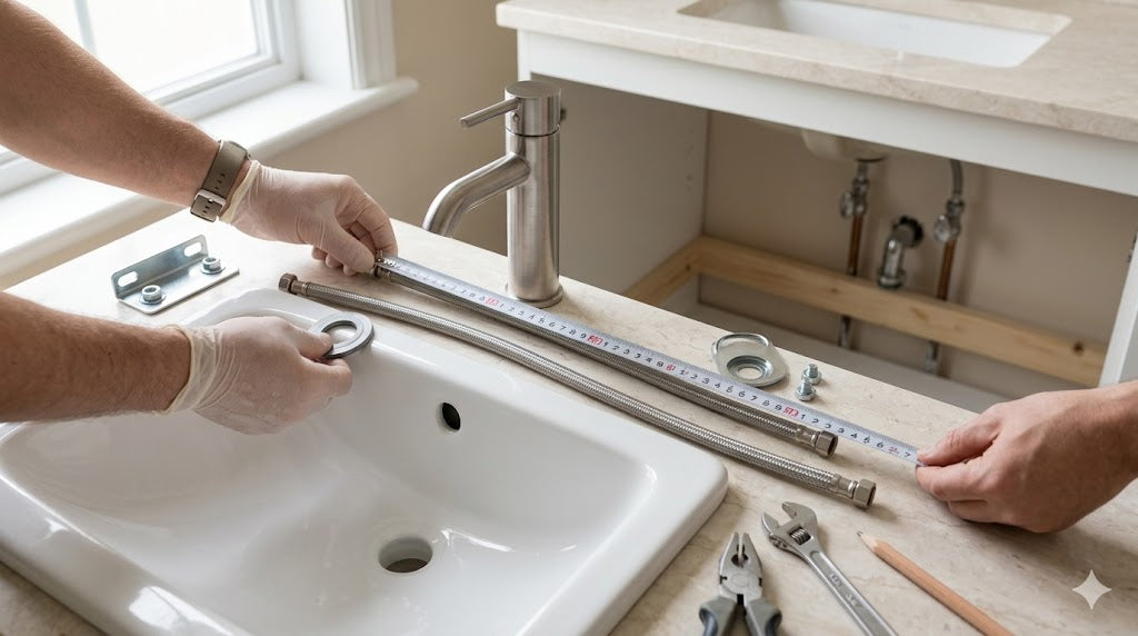 Installer un robinet ou un mitigeur