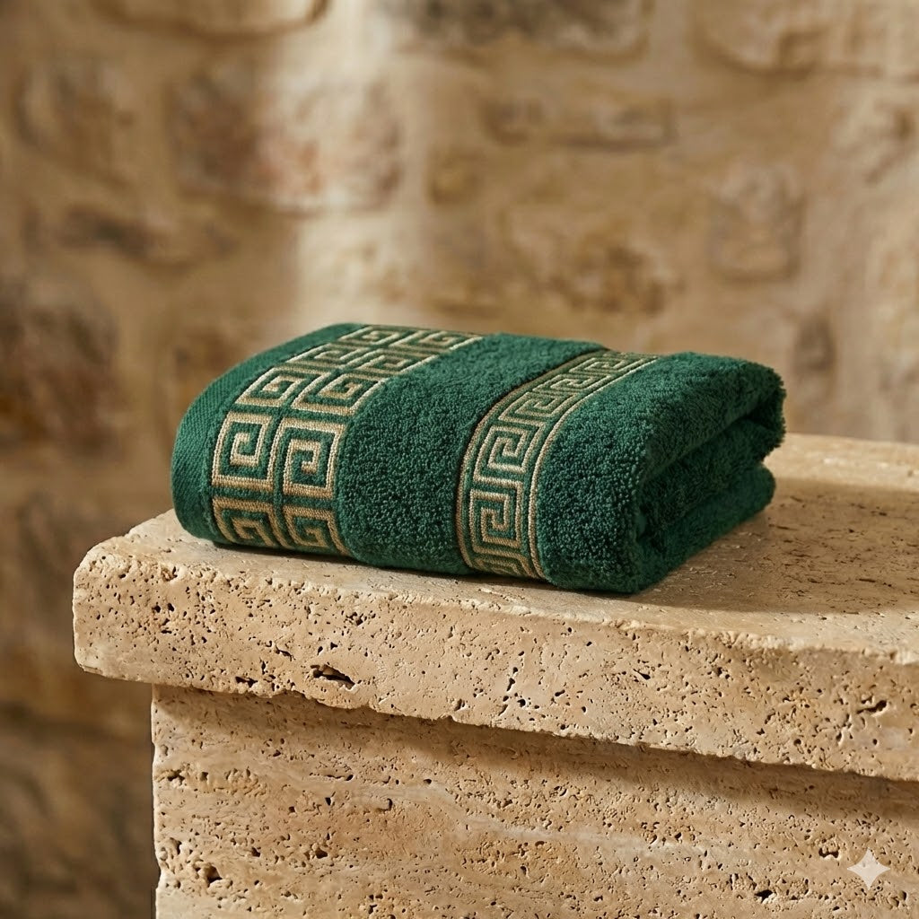 Set de Serviettes de Bain en Coton Peigné