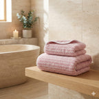 Set de Serviettes en Polaire Corail