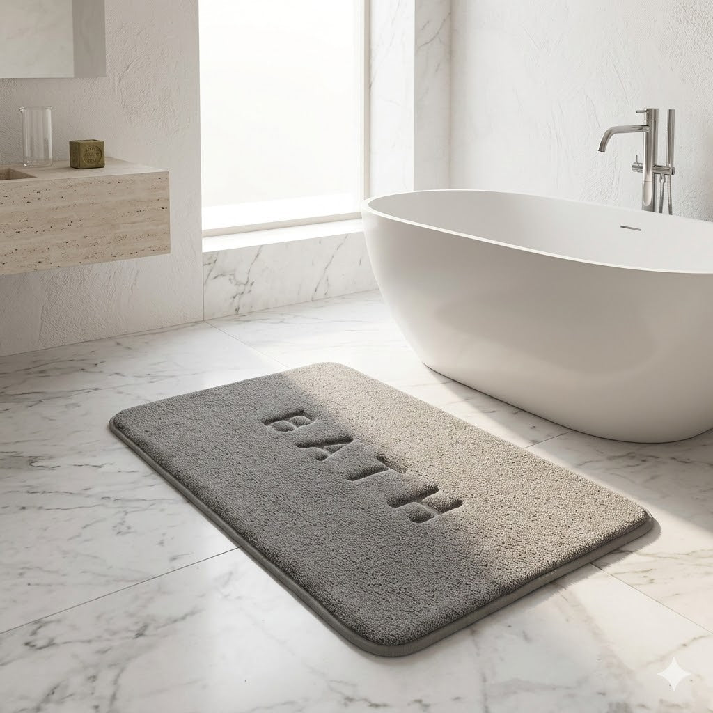Tapis de Douche Épais Absorbant Antidérapant