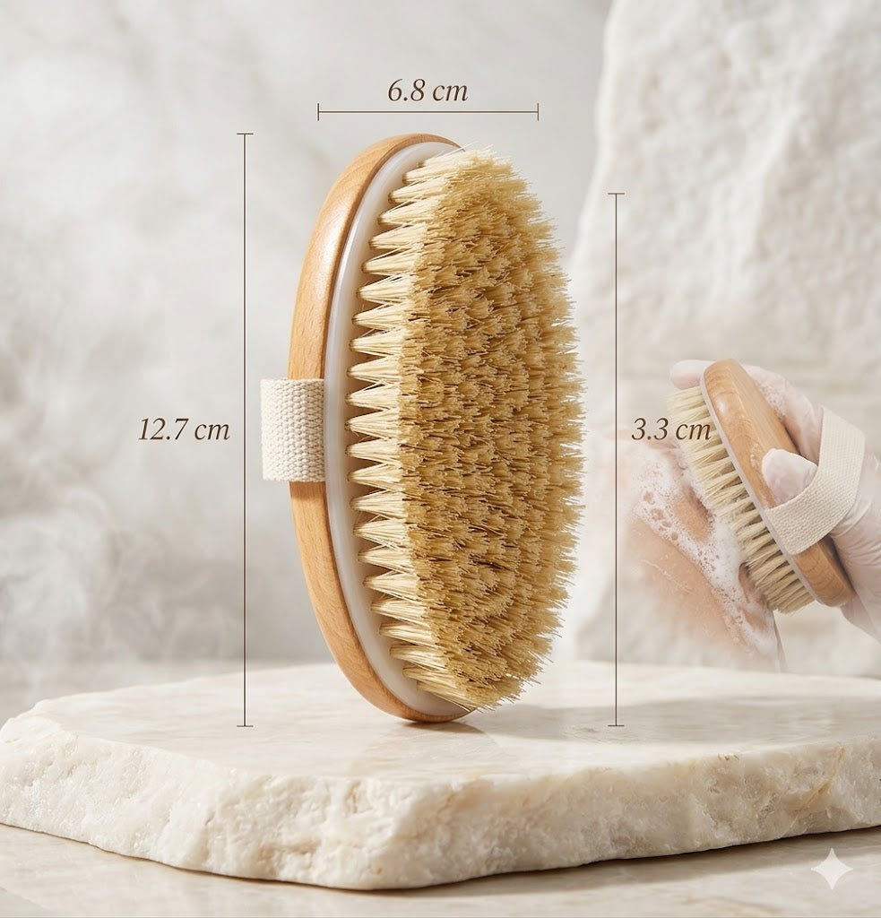 Brosse Corps Exfoliante Bois Naturel