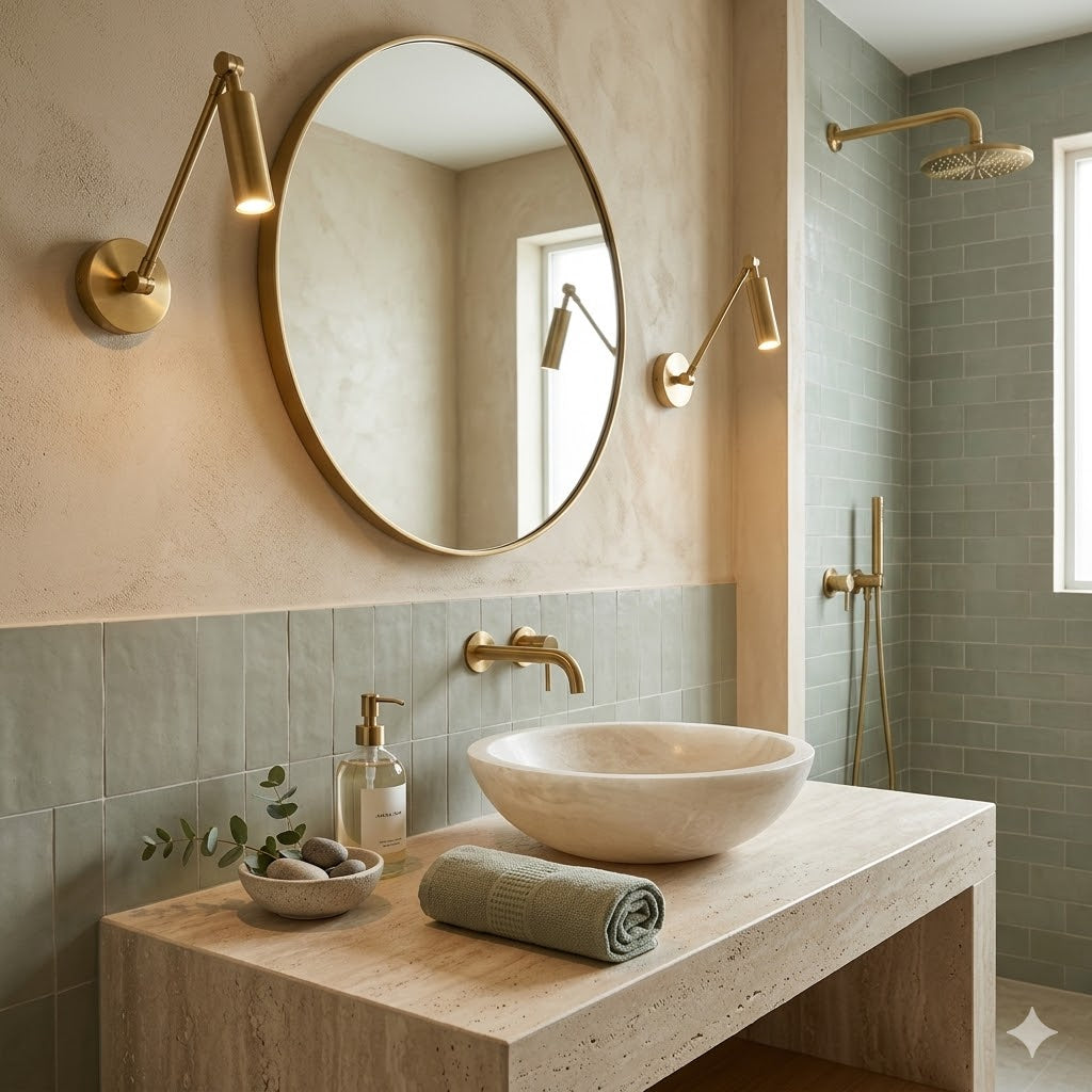 Les couleurs de salle de bain tendance
