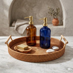 Panier de Rangement Salle de Bain Rotin