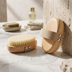 Brosse Corps Bois Exfoliante Main