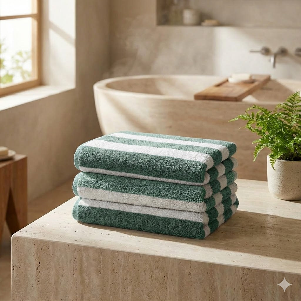 Serviette de Bain Rayée