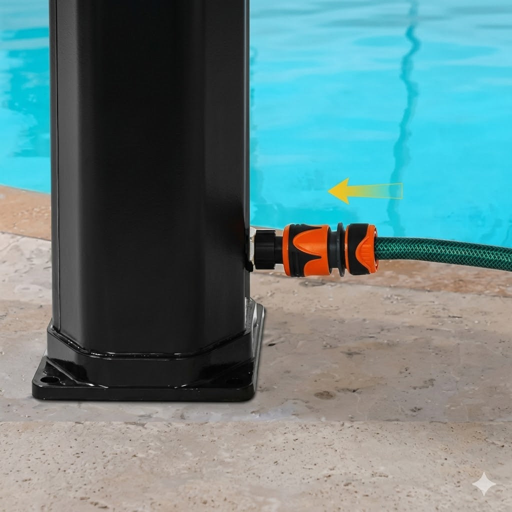 Douche Solaire Extérieure 60L Sur Pied