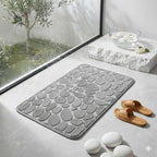 Tapis de Douche Antidérapant Effet Galets