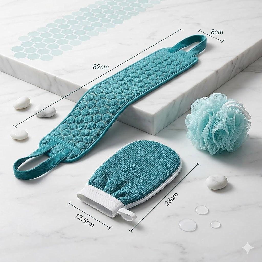 Brosse Dos Douche Exfoliante Avec Gant