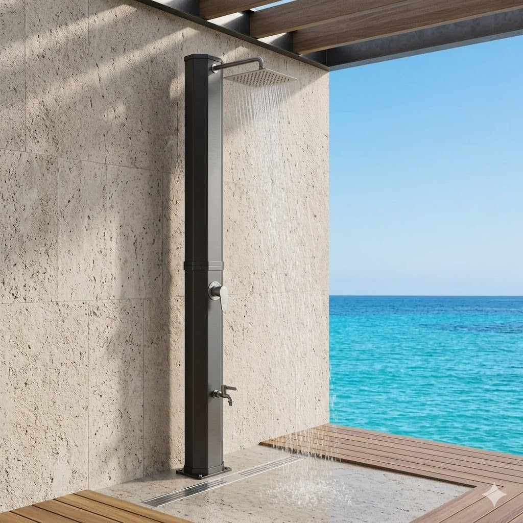 Douche Solaire Extérieure 60L Sur Pied