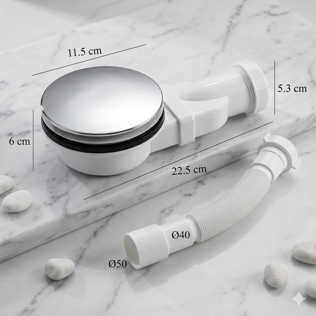 Siphon Douche Extra Plat Anti-Odeur