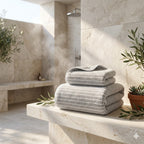 Set de Serviettes en Polaire Corail