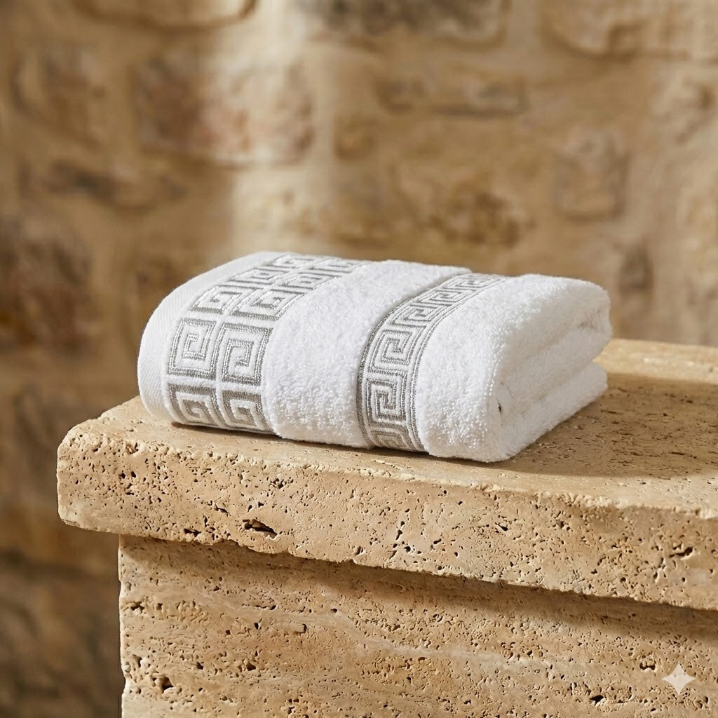 Set de Serviettes de Bain en Coton Peigné