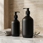 Distributeur de Savon Noir Mat Rechargeable