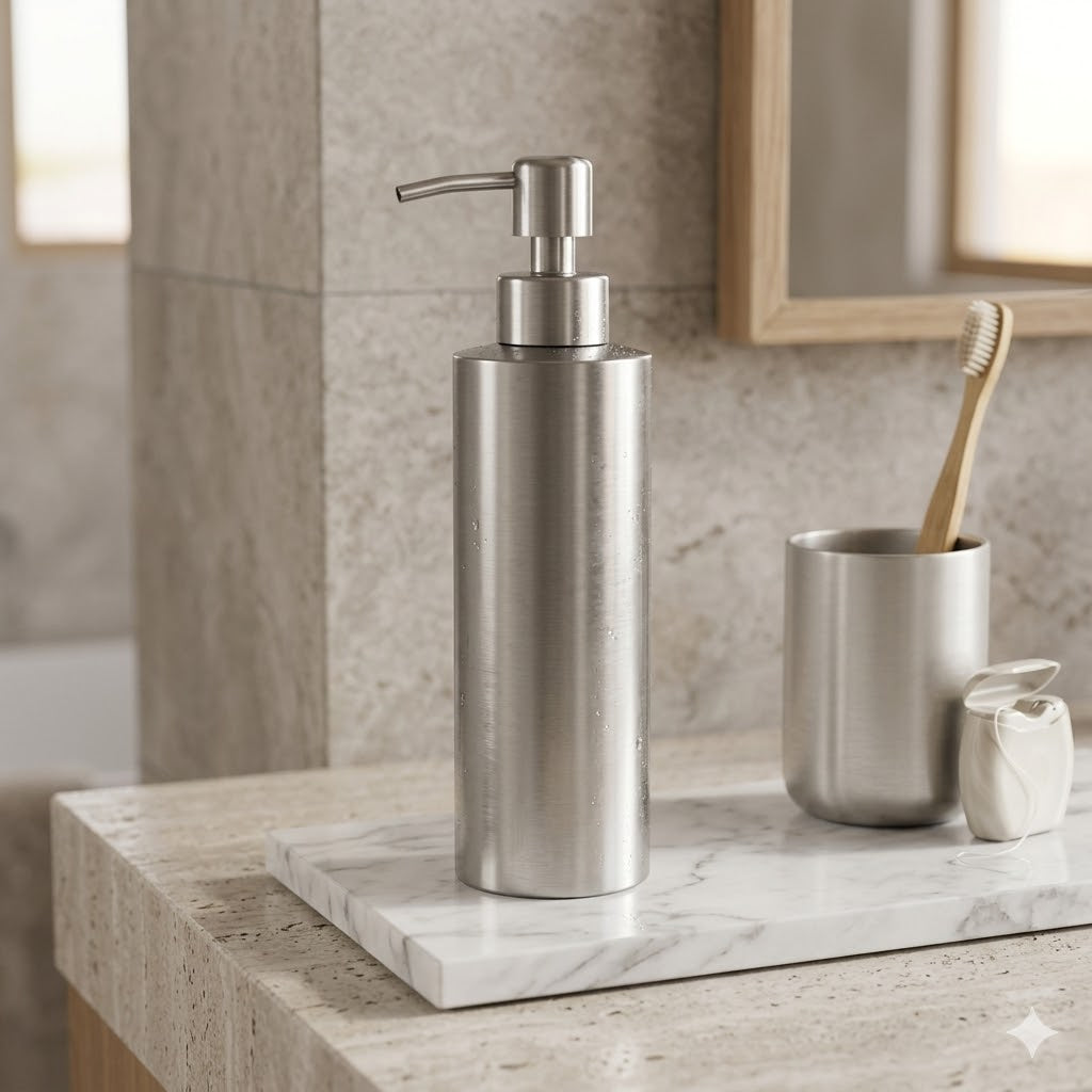 Distributeur de Savon Inox Argent