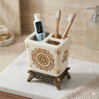 Porte Brosse à Dents Céramique Vintage
