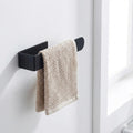 Porte-serviette mural sans perçage en acier inoxydable | Barre simple adhésive – vue 6