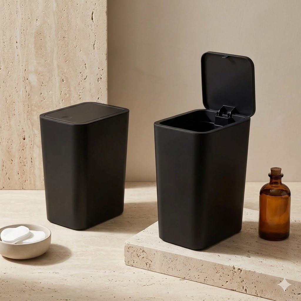 Poubelle Salle de Bain Compacte 10L – 3 Finitions