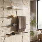 Porte-serviette mural en laiton – Design épuré, plusieurs finitions