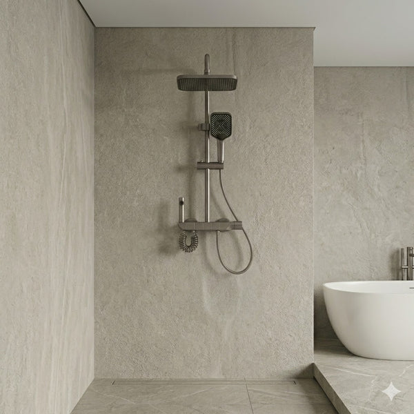Colonne de Douche Thermostatique Digitale 4 Fonctions — Affichage LED